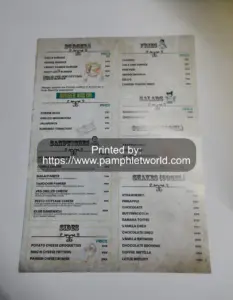 Restaurant Menu Printing Near Me