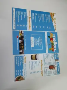 Menu Card Printing in Noida