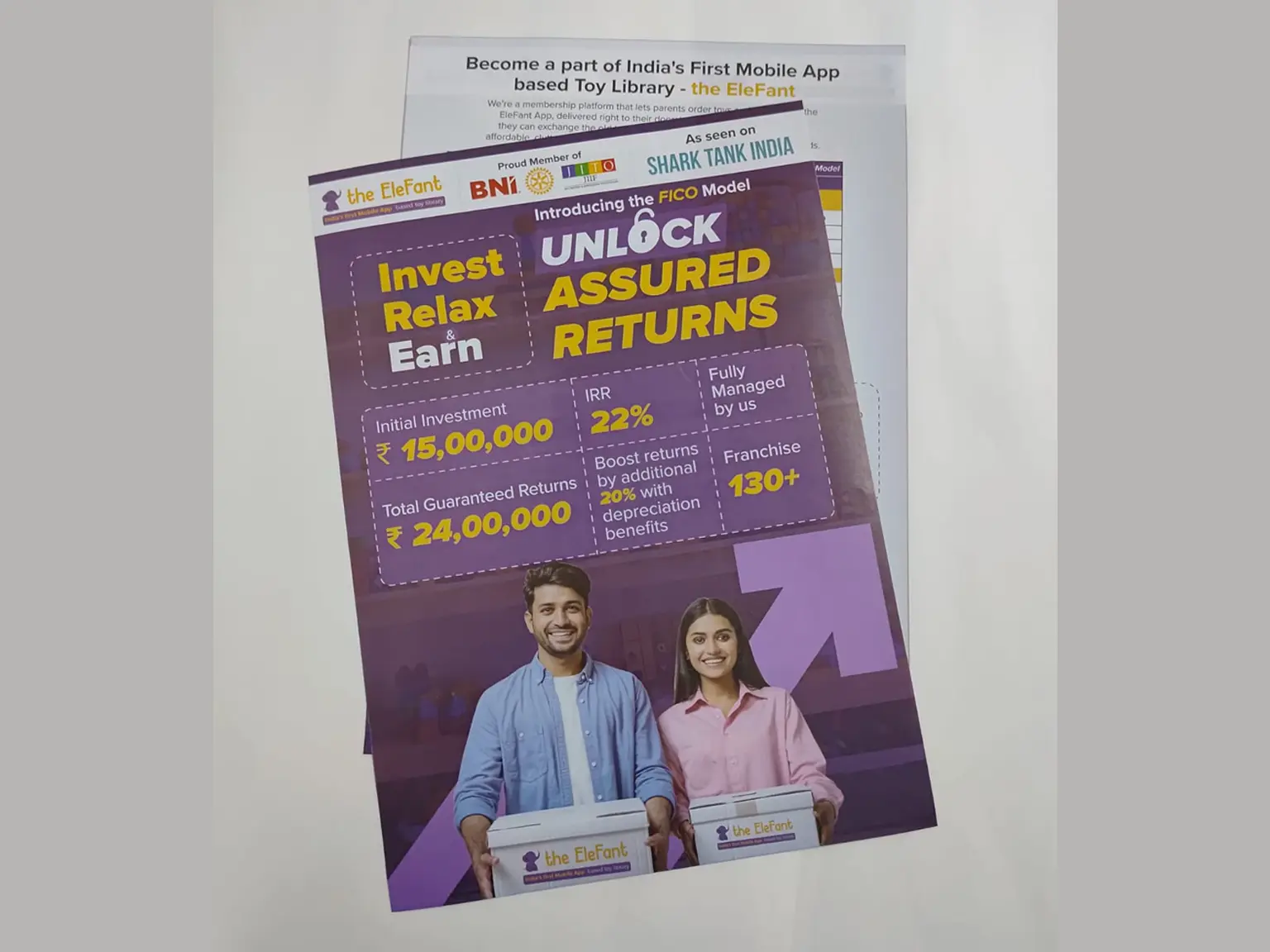A4 size Leaflet printing on 90 gsm glossy art paper
