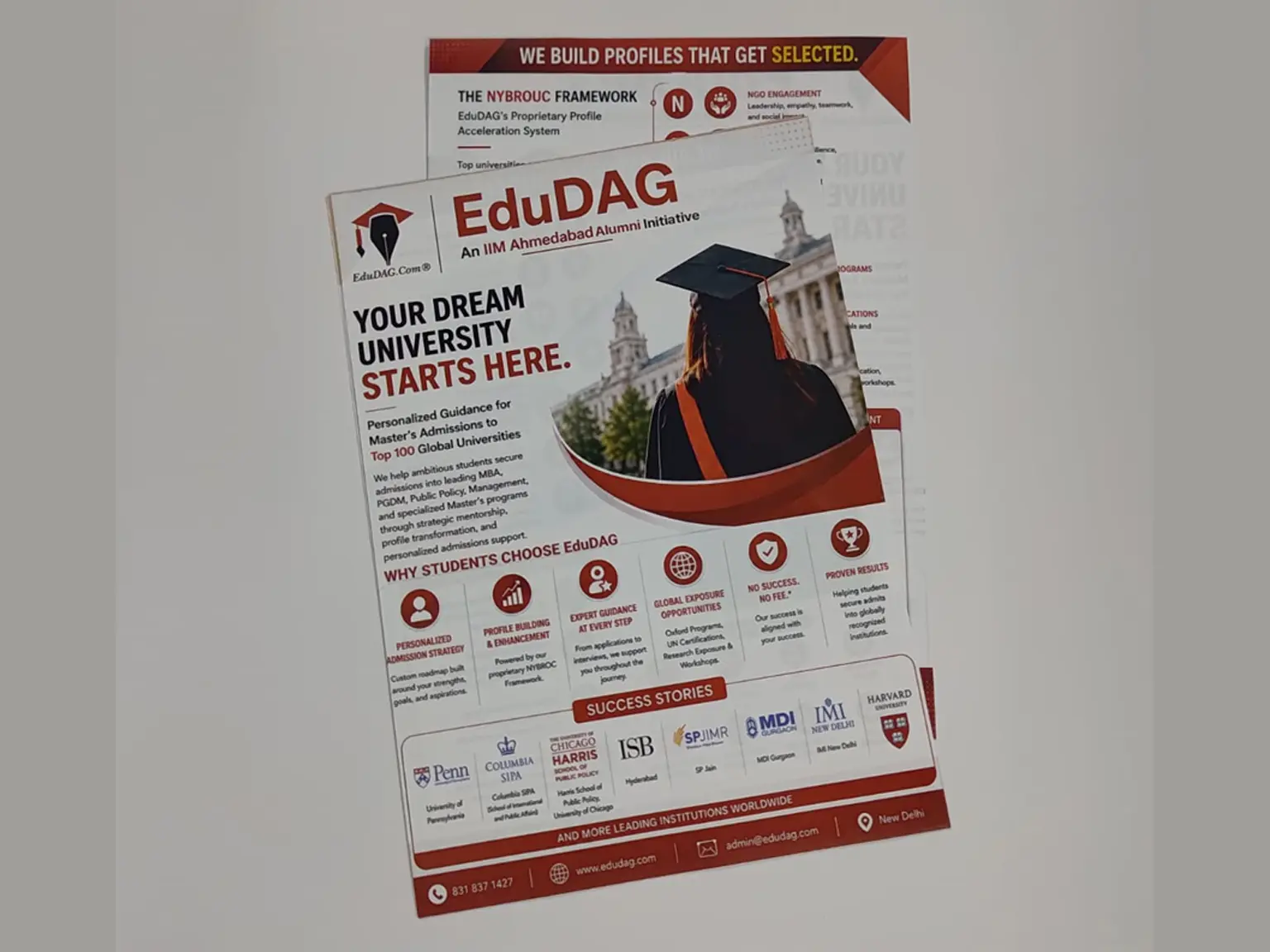 A5 size Pamphlet printing for educational institute