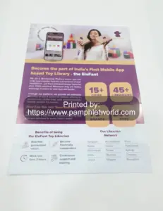 Leaflet printed for Elephant mobile app
